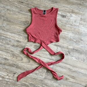 Windsor crop top with wrap around straps